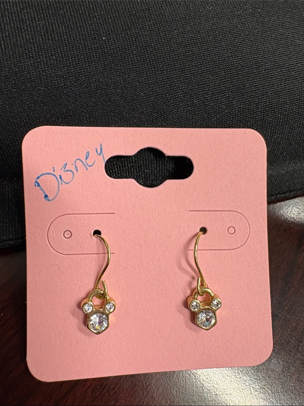 Austrian crystal mickey mouse earrings. Stamped Disney